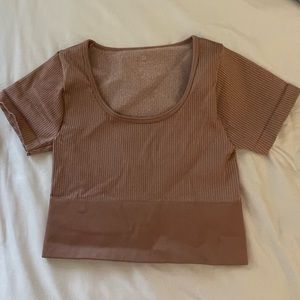 OFFLINE By Aerie Sidewalk Seamless Cropped T-Shirt